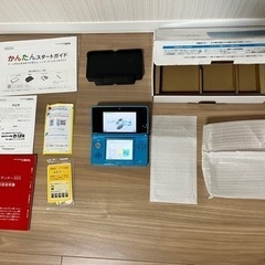 【新品】3DS 通電稼働確認済み 箱付き付属品完品 ライトブルー　Nintendoの画像