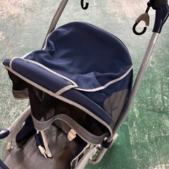 無料　Aprica　ベビーカー　紺