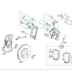 SOL HAPAD BRAKE PAD NON ASBESTOS メルセデス ベンツ Mercedes Benz フロント ブレーキパッド ディスクパッド 左右セット 0074207520の画像
