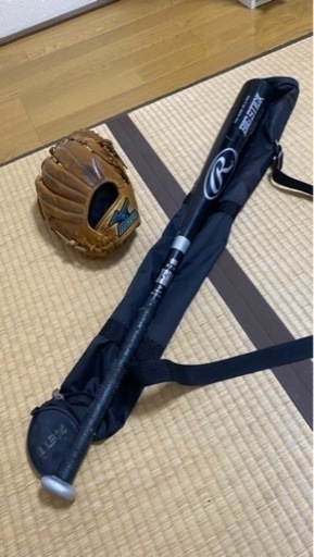 軟式用バット。野球グローブMIZUNO
