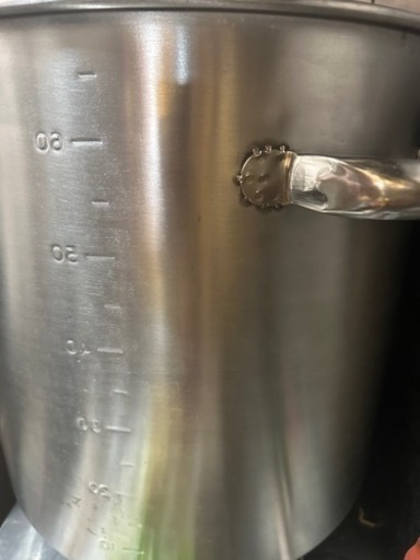 ステン寸胴鍋　目盛付き