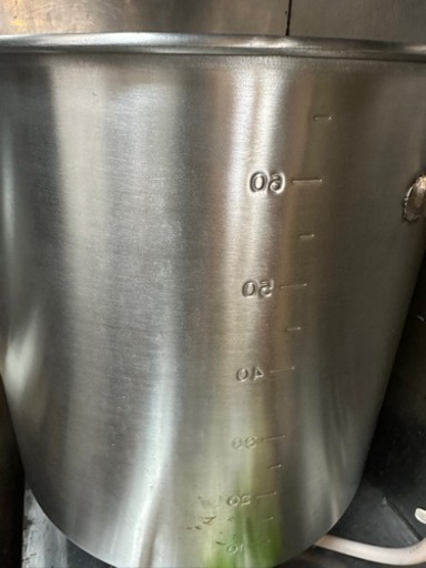 ステン寸胴鍋　目盛付き
