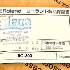 超美品!!ほぼ未使用!!取説•保証書•アダプター•箱付き Roland RC-300 最高峰LOOP STATION 多機能3ch マルチエフェクト内蔵の画像