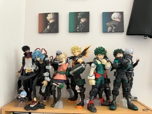 ヒロアカ　1番くじフィギュア9体セット箱入り　収納前ホコリふきあげ済み　受け取り　配達によって値段異なります