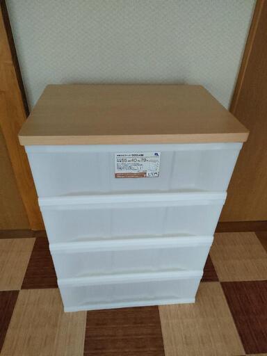 【お取り引き終わりました】値下げ！収納ケース4段