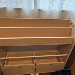 【無料で譲ります】モンテッソーリ　おもちゃ箱、子供部屋収納