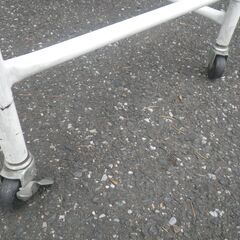 ■配達可■販売ワゴン 店舗 フリマ ワゴンセール イベントワゴン 折り畳み可 スチール製　　　　の画像