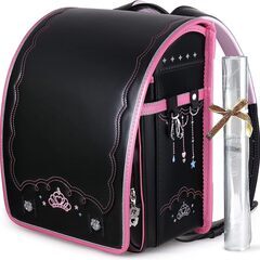 【新品】人気可愛い 女の子ランドセル お姫様・王冠デザイン 高級...
