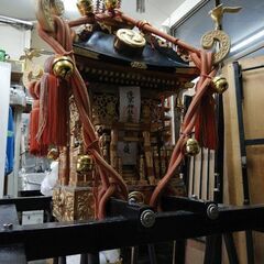 子供神輿一尺三寸台輪　宮大工制作品  祭礼やイベント用としてご利用くださいの画像