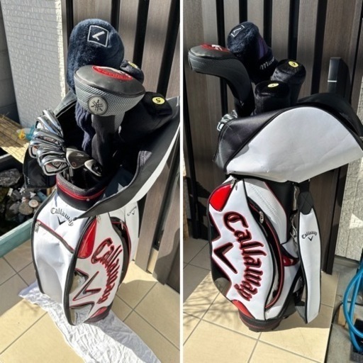 【受け渡し決定】アイアン、ウッド、ドライバー、パター計12本全部セットゴルフバッグ入りおまけあり
