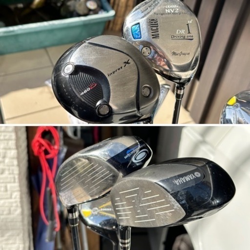 【受け渡し決定】アイアン、ウッド、ドライバー、パター計12本全部セットゴルフバッグ入りおまけあり