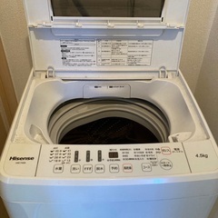 洗濯機譲ります。