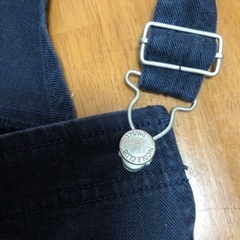 ミニ丈オーバオール黒の画像