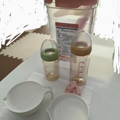 【お値下げしました】哺乳瓶消毒ケース　哺乳瓶　離乳食作り用すり鉢の画像