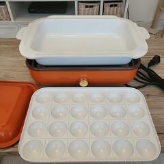 アイリスオーヤマ　ホットプレート　たこ焼き器付きの画像