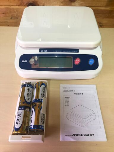 A\u0026D　デジタルはかり　SJ-12KN　美品