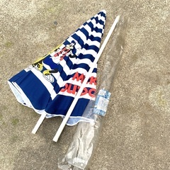 レトロ *  *    Disny× LOGOS♪ コラボ ミッキーマウス 可愛いビーチパラソル 海　バーベQ　 お庭　等の画像