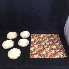 △《サマーセール！》早い者勝ち！　未使用品 サラダボール・くまの塩コショウ入れ・バスケット・ランチョンマット セットの画像