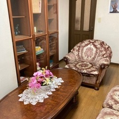 お値下げ‼️ 出品は7/31で終了‼️お取引きは8/13まで‼️定価約50万‼️その③カリモク　高級応接セット　ビンテージ　ローテーブル