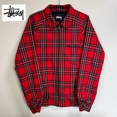 STUSSY ステューシー スウィングトップ チェック レッド ...