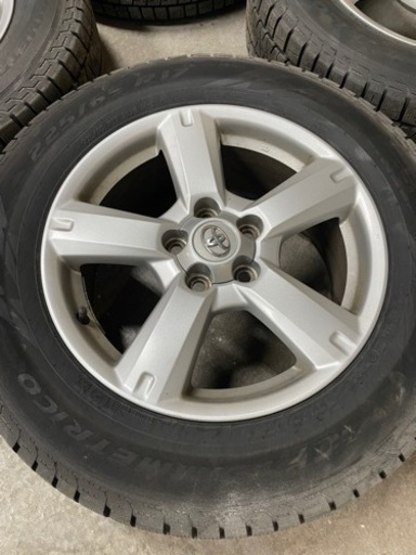 225/65R17  トヨタ純正アルミホイール　RAV4  スタッドレス　残り溝7mm