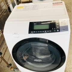 北九州市内配送無料　保証付き　日立 HITACHI BD-S8700L-W [ビッグドラムスリム ななめ型ドラム式洗濯乾燥機（10.0kg） 左開き 自動お掃除搭載 ピュアホワイト]