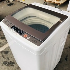 北九州市内配送無料　保証付き　AQW-GV800E-W 全自動洗濯機 ホワイト [洗濯8.0kg /乾燥機能無 /上開き] 