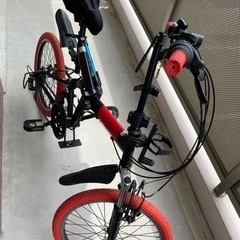 折り畳み自転車　ミニベロ20インチ　輪行バック付