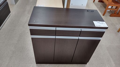 ★ジモティ割あり★  キッチンカウンター ダークブラウン H88×D43×W89.4 クリーニング済み TJ1318