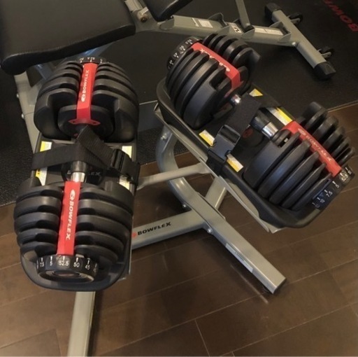 ケンタ　BOWFLEX 調整可能ダンベル Bowflex可変ダンベル 公式ラック付き