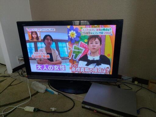 42型液晶テレビ  2010年製＋ＤＶＤプレイヤー