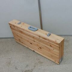 アウトドアテーブル 折り畳み イス付き DCM レジャーテーブル 折りたたみ テーブル 木目調 ナチュラル キャンプテーブル ピクニックテーブル 札幌 西野店の画像