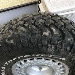 ジムニーの背面タイヤの画像