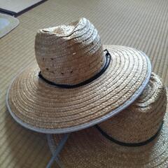 麦わら帽子2個　の画像
