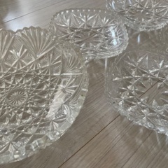 ガラス食器　平皿5点の画像