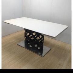 クラスティーナ マーベル 大理石 高級伸長式ダイニングテーブル