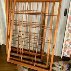 ★無料!!7月11日で処分・障子の木枠4枚・中サイズ・色を塗りな...