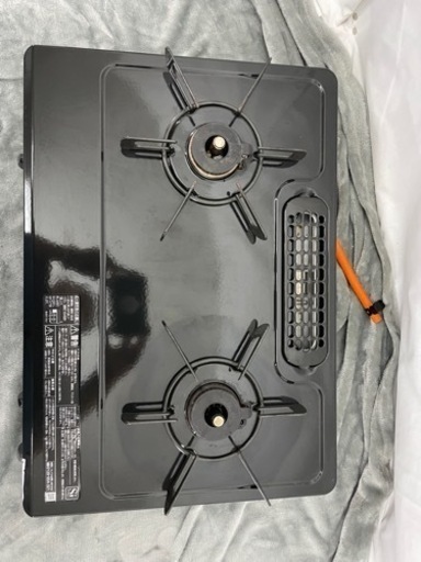 ガスコンロ リンナイ 2口左強火ＬＰガス プロパンRT34NJM-L 2021年製　No2129