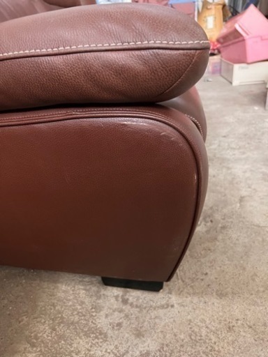 カリモク　karimoku ディレトーレ　本革ソファー　現状品　　3人掛け