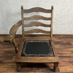 🔷🔶🔷WY4/19 コスガ家具 木製チェア アンティーク 花柄 応接セット アームチェア 3脚セット ソファ　アンティーク レトロ ★直接引き取り歓迎◆🔷🔶🔷の画像