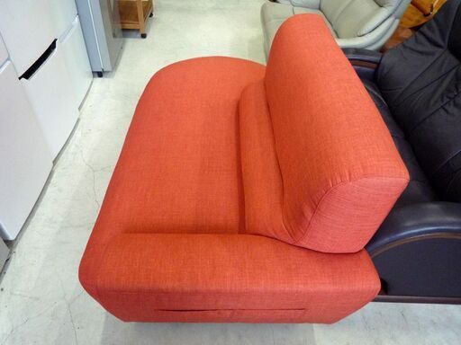 ソファ 2人掛け オレンジ 布 ソファー 長椅子 長イス 中古 札幌市東区 新道東店