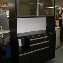 R516 松田家具 キッチンンボード、食器棚、幅141cm Used・美品