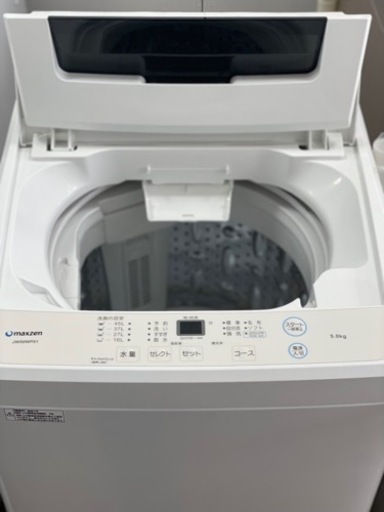 送料・設置込み　洗濯機　5kg maxzen 2021年