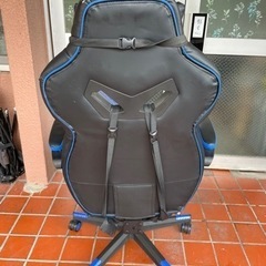 【値下しました】ゲーミングチェア Meseracing PUレザー 座面厚さ約10センチ オフィスチェア オットマン付き ゲーム デスクチェア パソコンチェア 椅子 No2467の画像