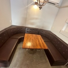 ソファ　店舗用　5脚　連携　カフェ　スナック　バーなどに