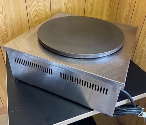 【動確済み】ニチワ 業務用 クレープ焼器 卓上 クレープメーカー CM-410 200V 500×500×200(mm) クレープ焼き器 電気クレープ器 厨房 大阪