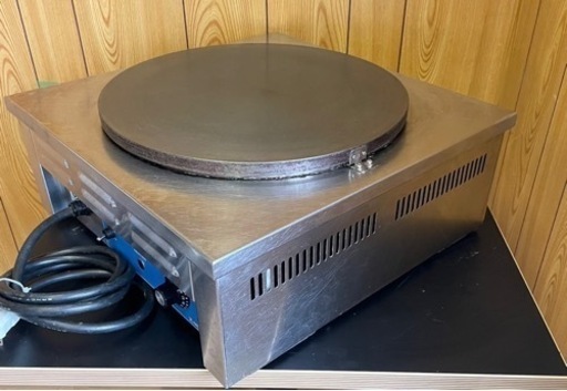 【動確済み】ニチワ 業務用 クレープ焼器 卓上 クレープメーカー CM-410 200V 500×500×200(mm) クレープ焼き器 電気クレープ器 厨房 大阪