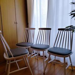 展示品※4脚セット♪ホワイトウッド　ウィンザーチェア　美品♪
