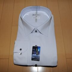 【新品】 完全ノーアイロン i-shirt アイシャツ 長袖 レギュラーカラー ドレスシャツ 5L ホワイト 吸水速乾 防汚 抗菌防臭の画像