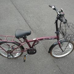 取引先決定【美品】ほぼ未使用・6段変速折りたたみ自転車